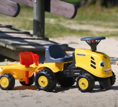 Дитячий трактор каталка з причепом Falk 286C Komatsu